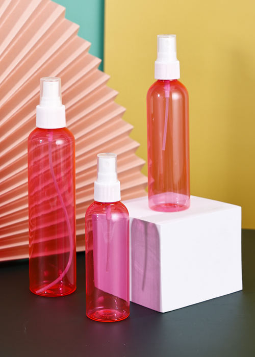 ขวด PET ใสสีชมพู 100ml-200ml