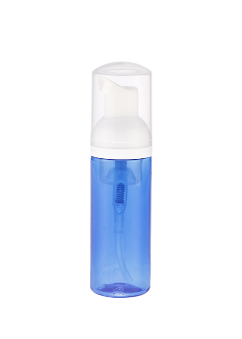ขวดปั๊มโฟม PET สีฟ้าใส 60-120 มล. แอลกอฮอล์ฆ่าเชื้อขวดเจลทำความสะอาดมือ