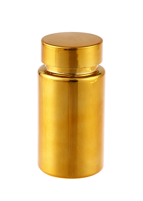 100ml PET ไฟฟ้าชุบทองเงินแรเงาผลิตภัณฑ์ดูแลสุขภาพขวด