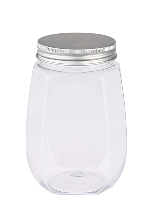 200-400ml PET อลูมิเนียมฝาขวดกลมอาหารอ่อนนุชบรรจุภัณฑ์ Jar