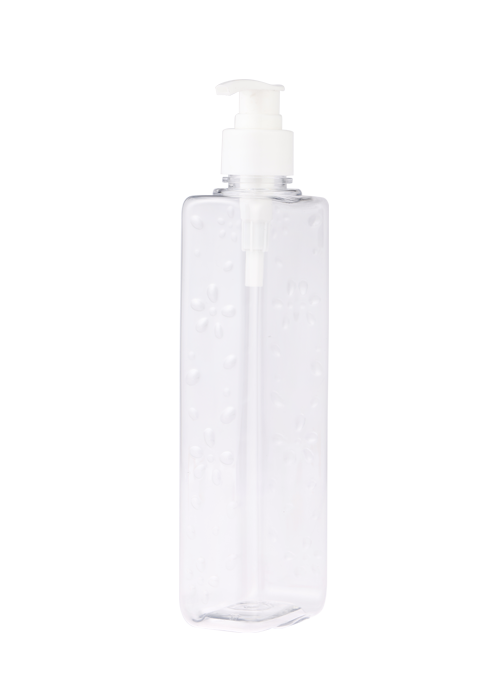 300-500ml PET เจลใสโลชั่นขวดปั๊มขวดเจลทำความสะอาดมือ
